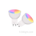 5W GU10 RGBW spots reglage lampes d&#39;ambiance